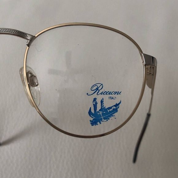 🆕 Antique Gold Retro eyeglasses by Riccione💥 - Picture 9 of 15